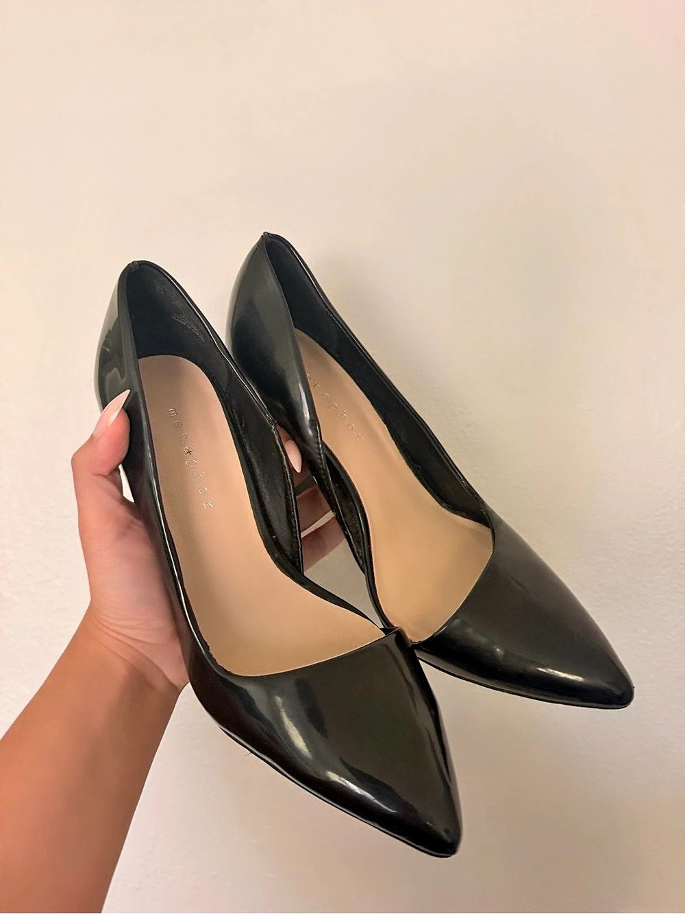 Metaphor Pointed Toe Heels in Black US 8